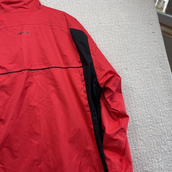 Snake Eyes Weather-18 Wind Shirt Mens 2XL Full Zip Golf Windbreaker Red / Black* - Picture 15 of 16
